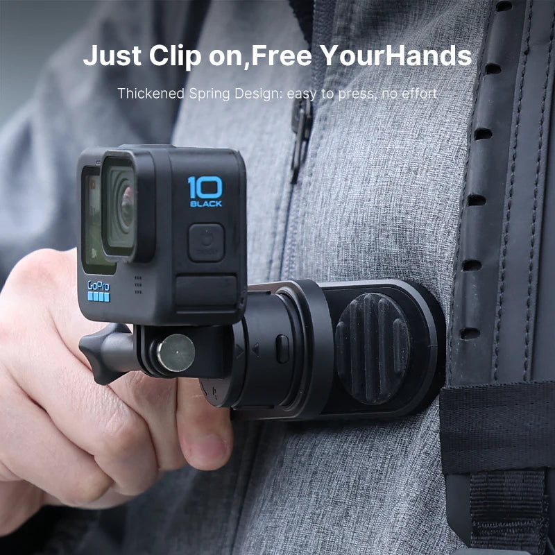 Ulanzi Go-Quick II Magnetic Quick Release Backpack Mount for Action Cameras