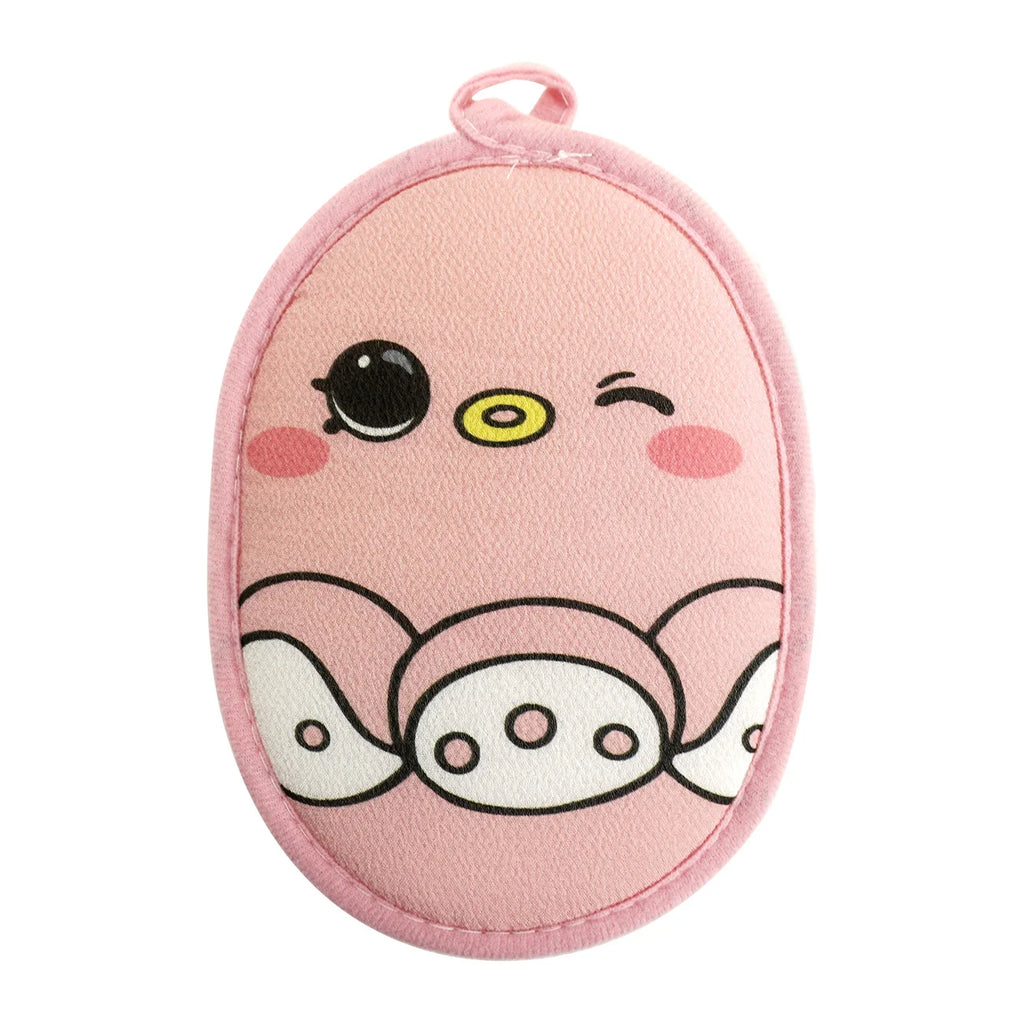 Cute Dinosaur 2-in-1 Bath Flower & Scrub Cloth for Kids
