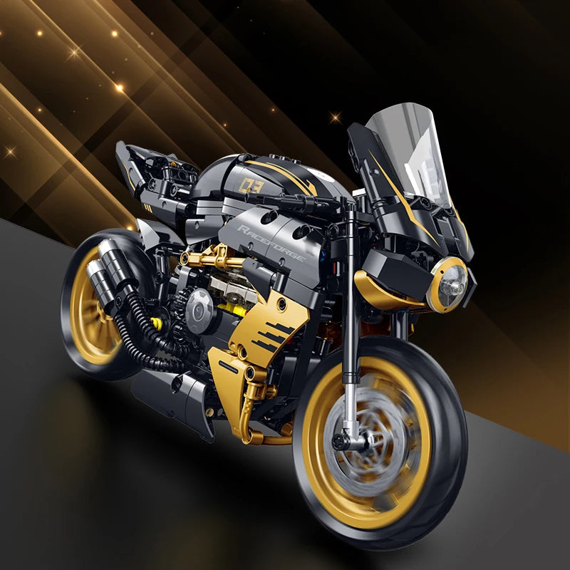 500+ PCS Super Racing Motorcycle Building Set | AGUS Block Model