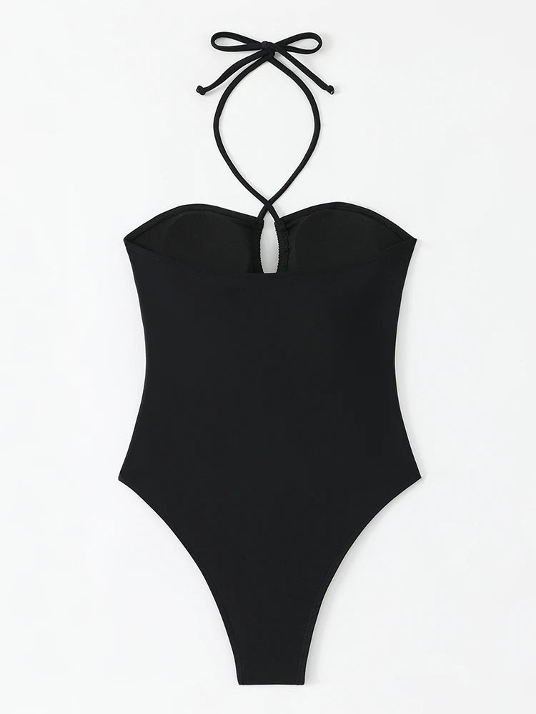 Stylish Bandeau One Piece Swimsuit for Women - Summer Beach Essential