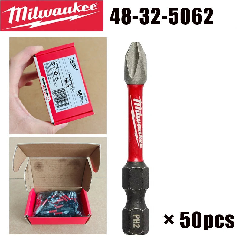 Milwaukee Shockwave PH2 Impact Drill Bits Set - Durable & Versatile