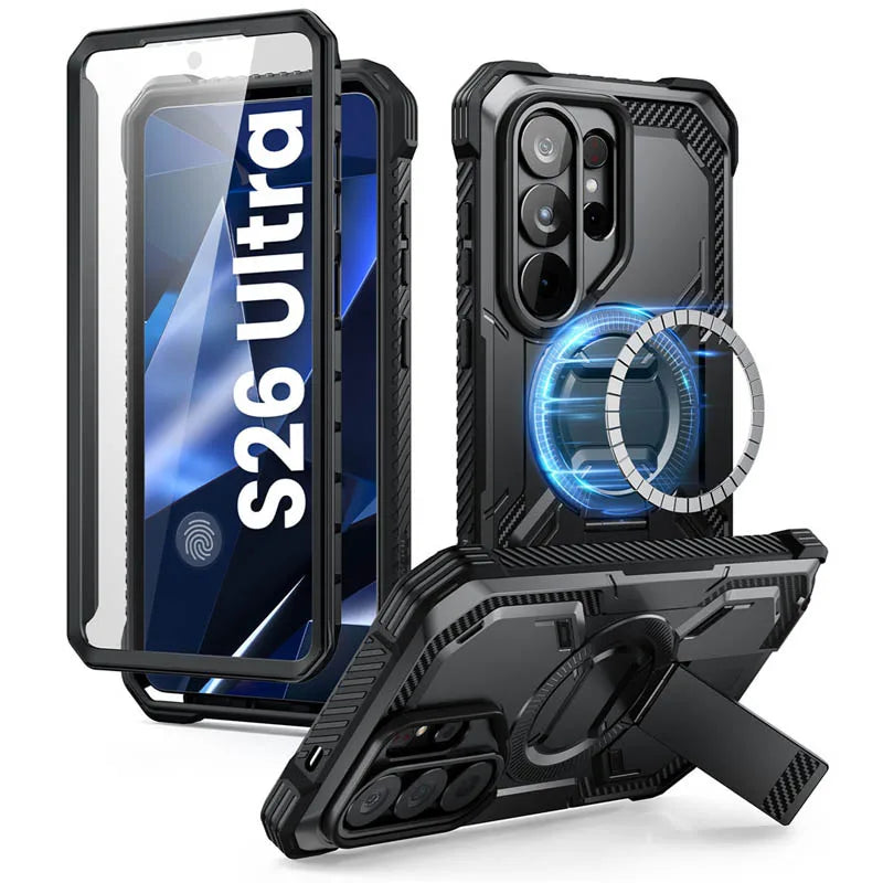 I-BLASON Rugged Armor Case for Samsung Galaxy S26 Ultra - Screen Protector & Stand
