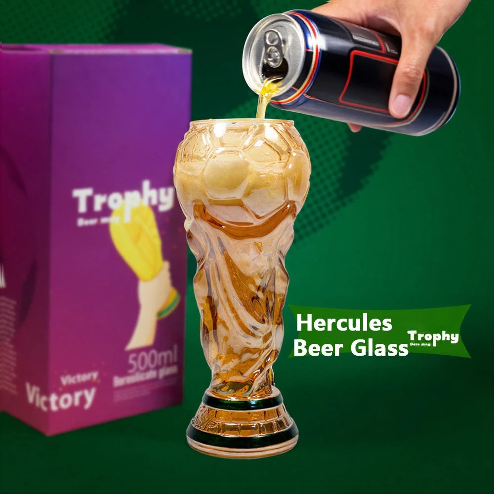2026 Soccer Trophy Beer Mug - Large Capacity Party Drinking Cup