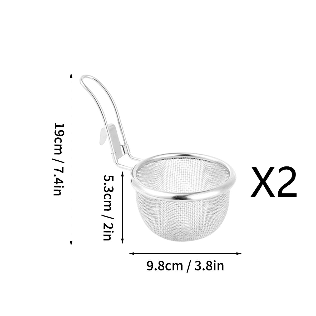304 Stainless Steel Colander - Multi-functional Kitchen Strainer
