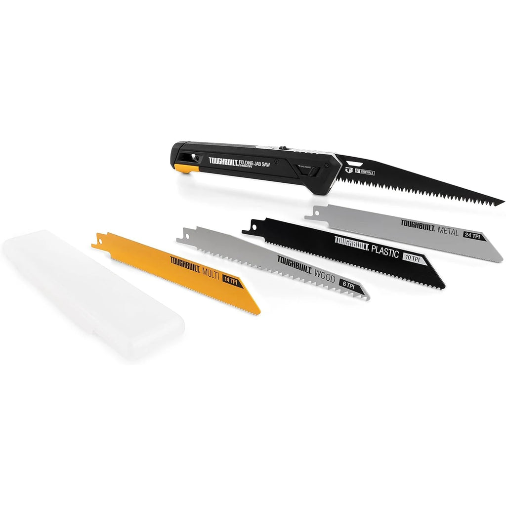 ToughBuilt Folding Jab Saw - 4 Blades for Ultimate Cutting Versatility