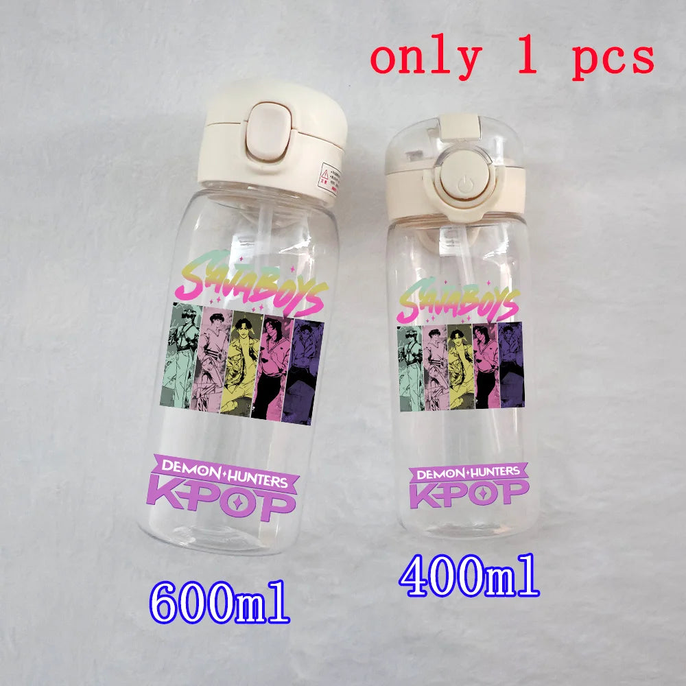 K-Pop Large Capacity Water Bottle - 400ML to 600ML for Fans