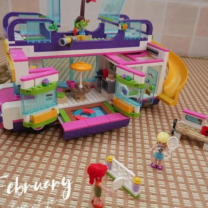 778 Pcs Friendship Bus Building Blocks - Creative Play for Kids