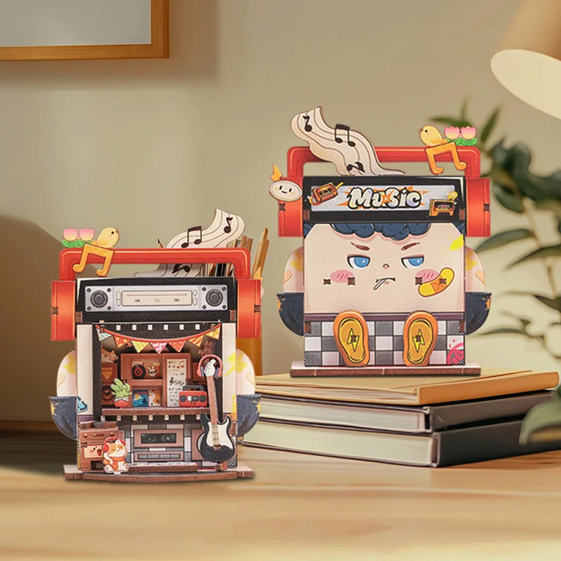 CUTEBEE Mini Store DIY Wooden Dollhouse Kit - Creative Crafting Fun