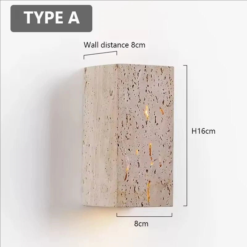 Elegant LED Stone Wall Light – Stylish Outdoor Sconce