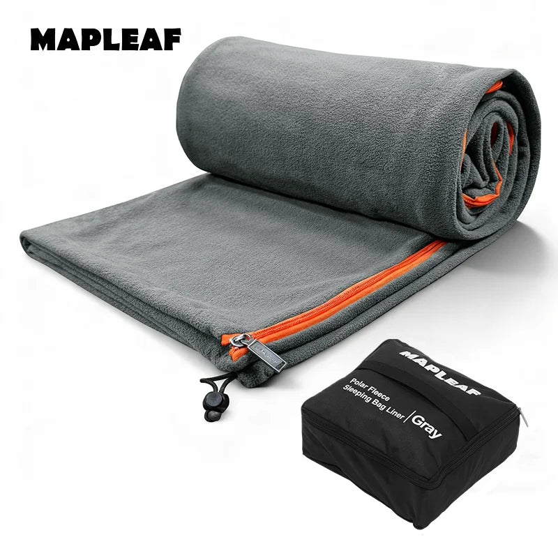 MAPLEAF Ultralight Polar Fleece Sleeping Bag Liner for Cold Weather