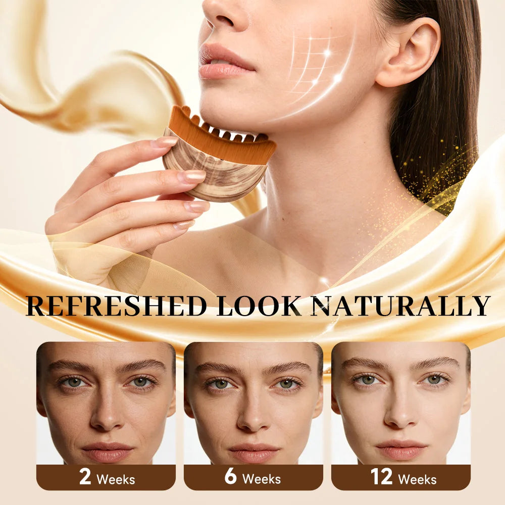 Portable Lymphatic Contour Brush - Facial Sculpting & Massage Tool