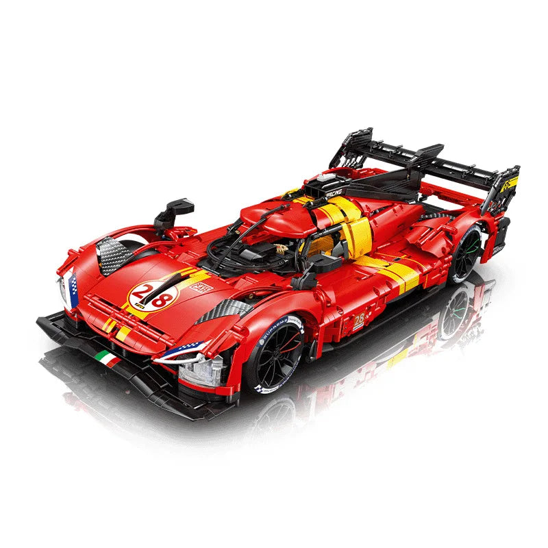 1:8 Scale Super Sport Racing Car Building Blocks for Kids