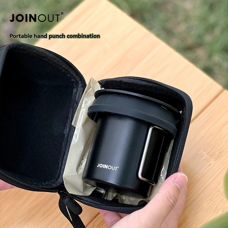Portable Coffee Maker Set for Camping & Travel - Silicone Filter Included