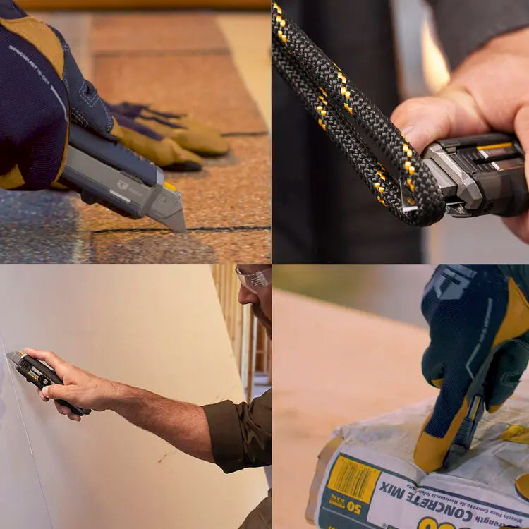 ToughBuilt 2-in-1 Utility Knife & Scraper with 5 Blades