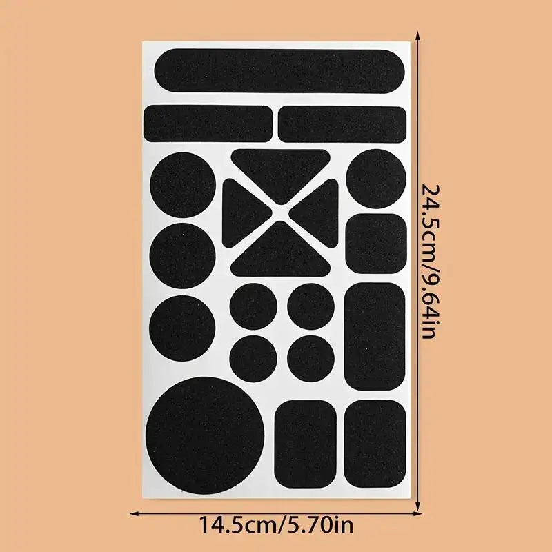 Instant Self-Adhesive Heavy-Duty Fabric Repair Patch - Black