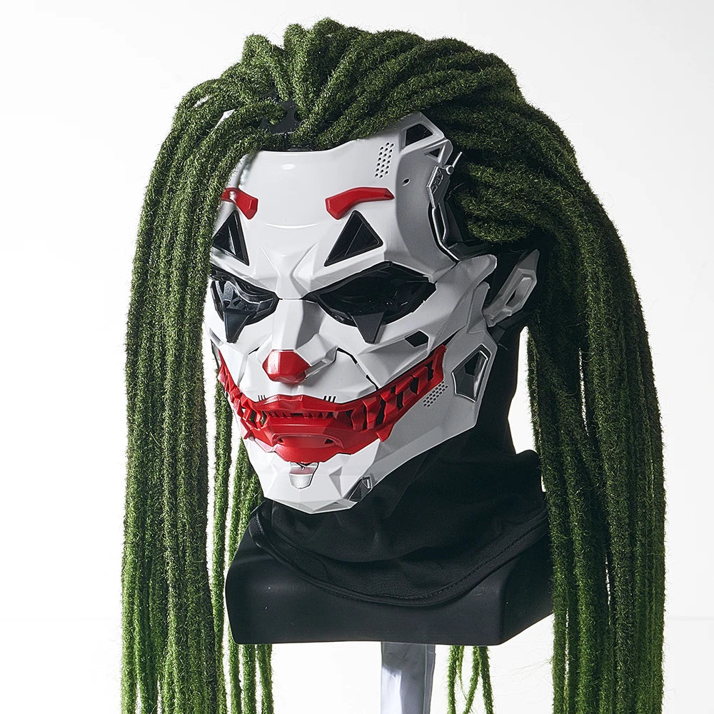 Geometric Joker Mask for Cosplay & Halloween - 2D Design