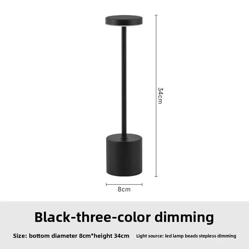 Modern Rechargeable LED Touch Dimming Table Lamp - Portable Luxury Design