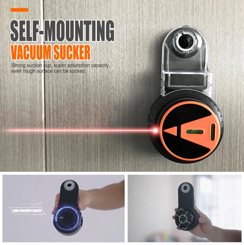 360° Laser Level Vacuum Sucker - Electric Drilling Dust Collector