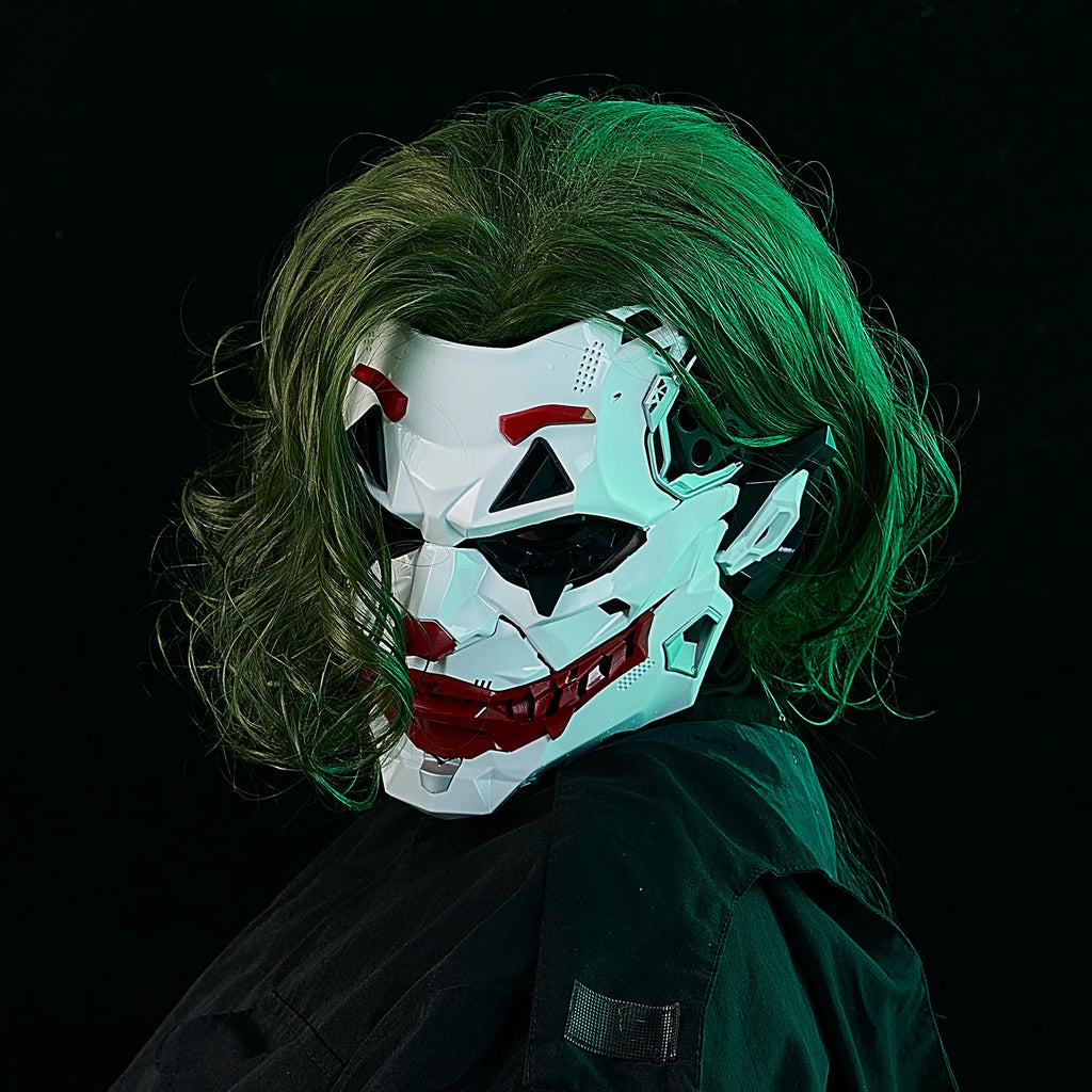 JAUPTO Futuristic Joker Mask - Perfect for Cosplay & Halloween