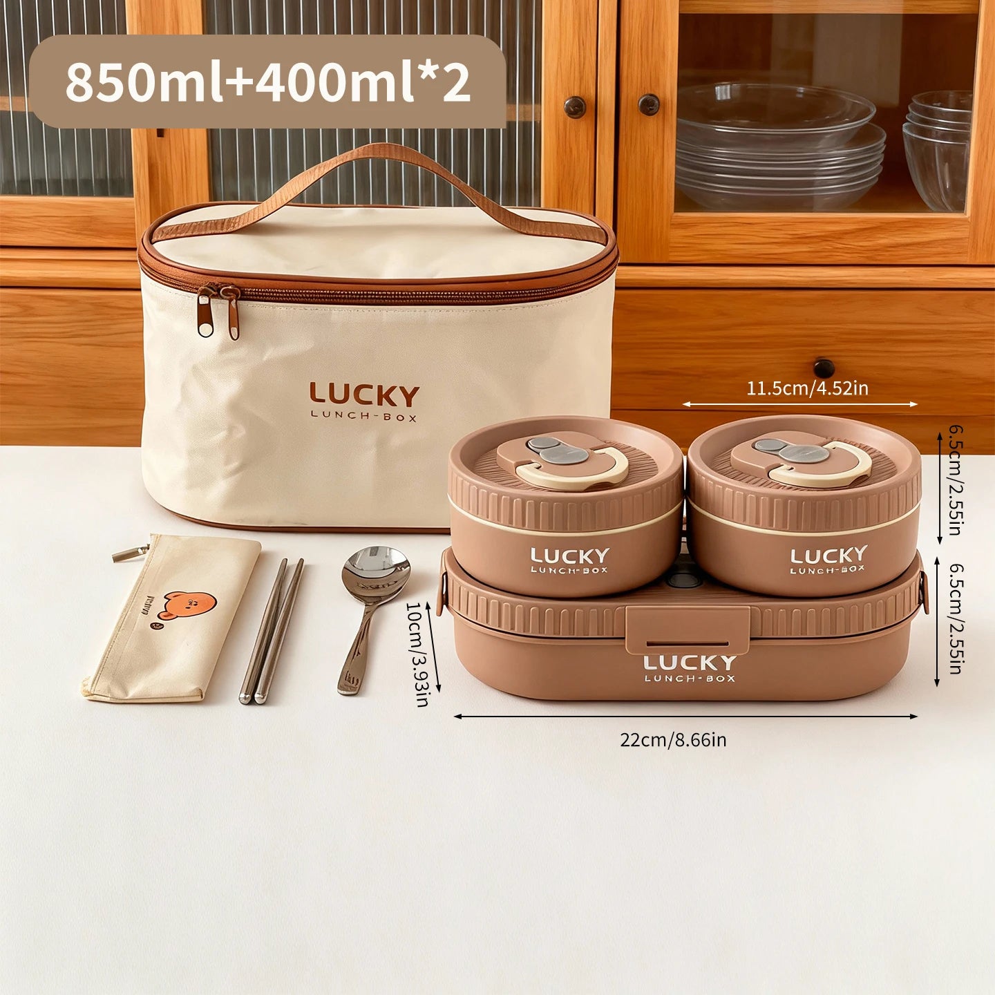 850ML Stainless Steel Thermal Bento Lunch Box - Perfect for Kids