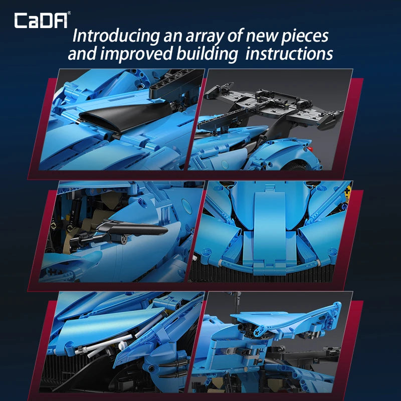 Cada 3865PCS V12 Hypercar Model Building Blocks - Ultimate Racing Fun