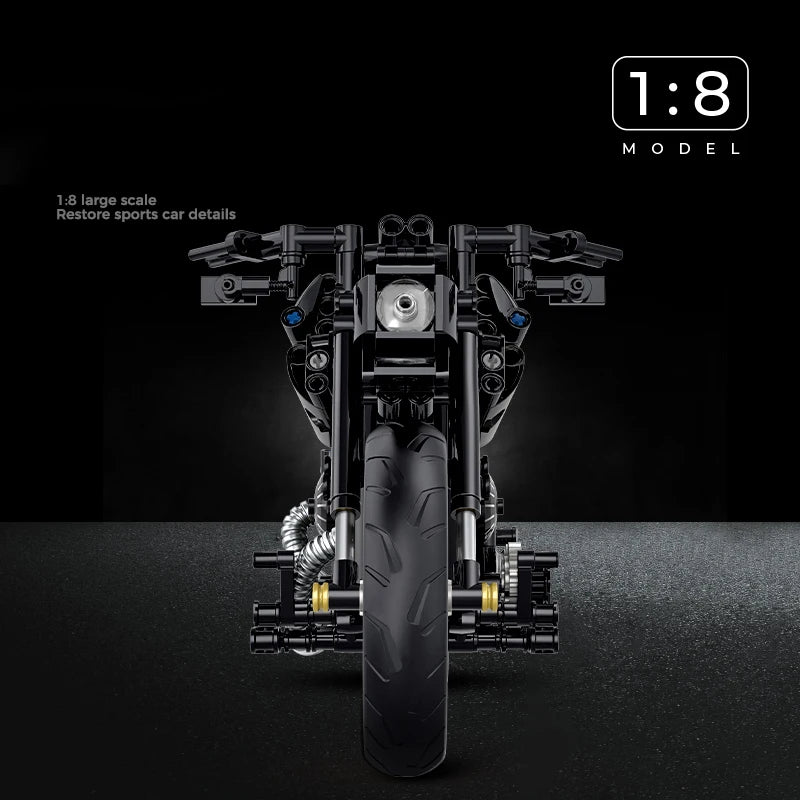 538Pcs Motorbike Building Set - DIY Block Racer Kit