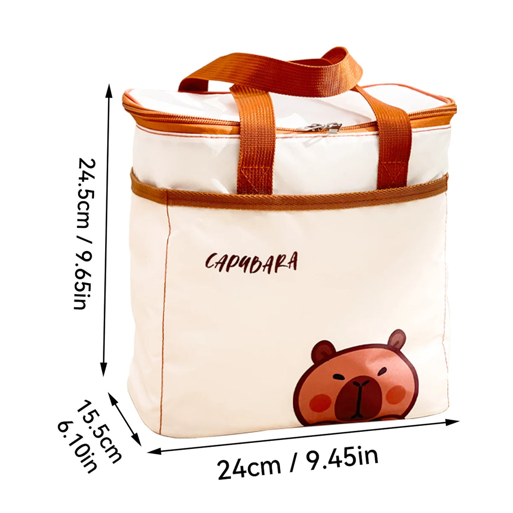 Capybara Thermal Insulated Lunch Bag - Kids & Students