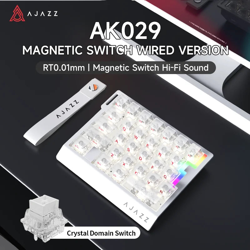 AJAZZ AK029 HE Wired Mini Mechanical Gaming Keyboard - 29 Keys