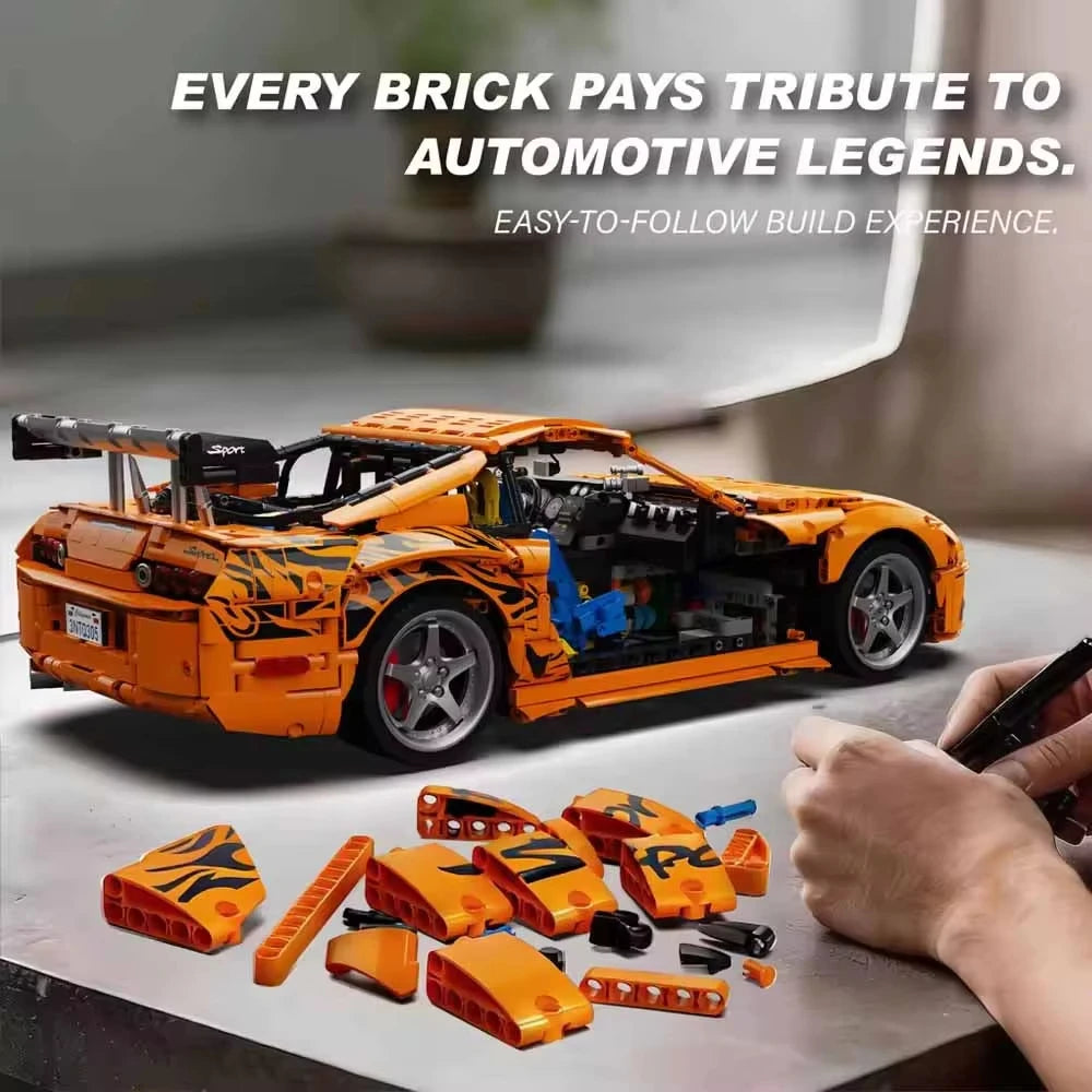 MOULD KING 4508 PCS Super Sports Car Building Blocks A80 Model Kit