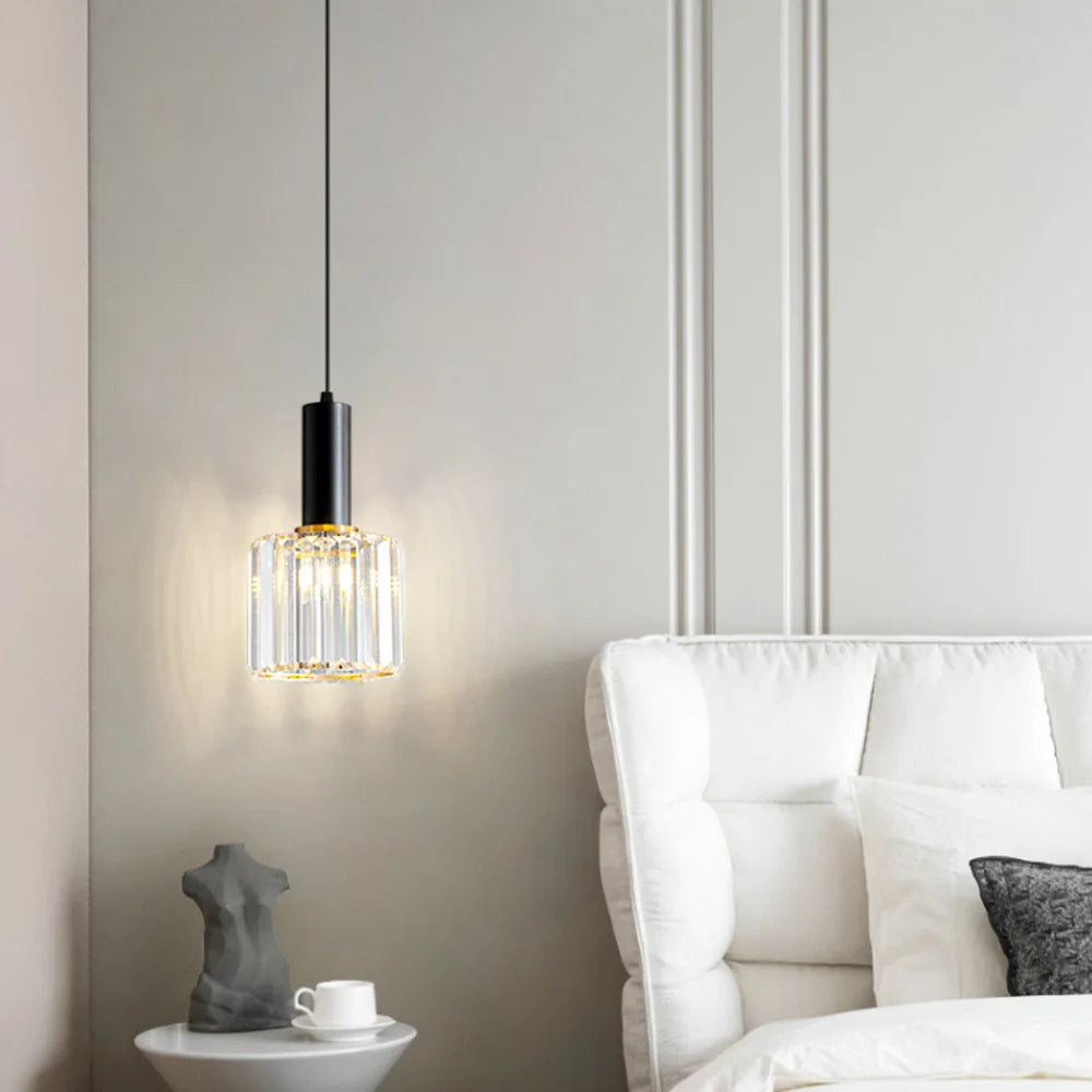 Elegant Crystal LED Pendant Light - Modern Chandelier for Any Space