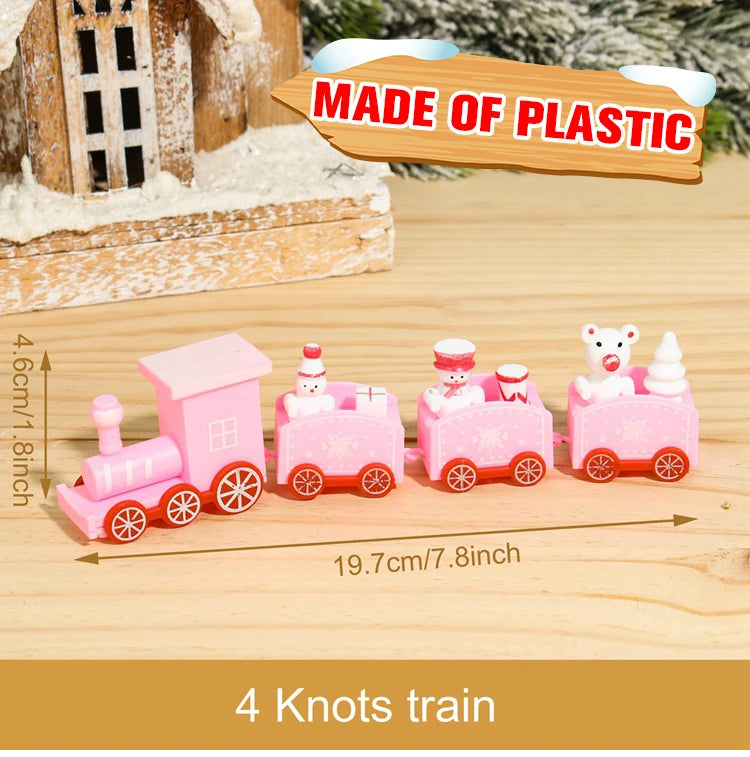 Christmas Train Ornament – Festive Wooden & Plastic Holiday Decor