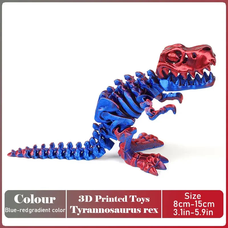 3D Printed Tyrannosaurus Rex Model | Movable Realistic Desktop Decoration