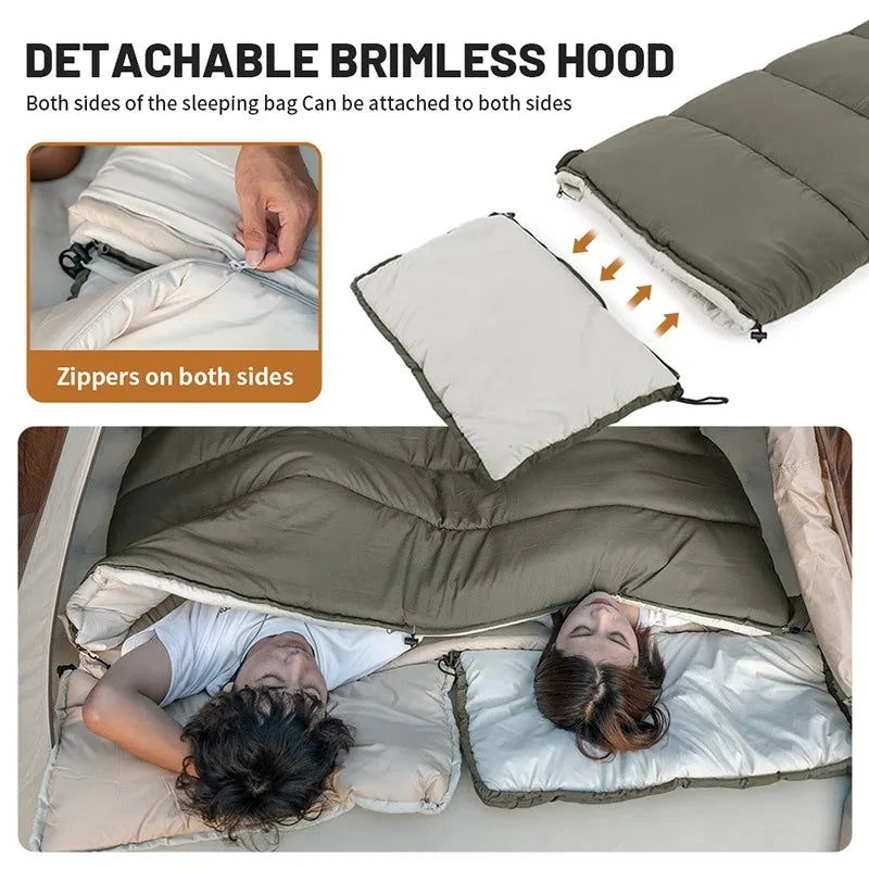 Naturehike Cotton Envelope Sleeping Bag - Portable & Versatile Comfort