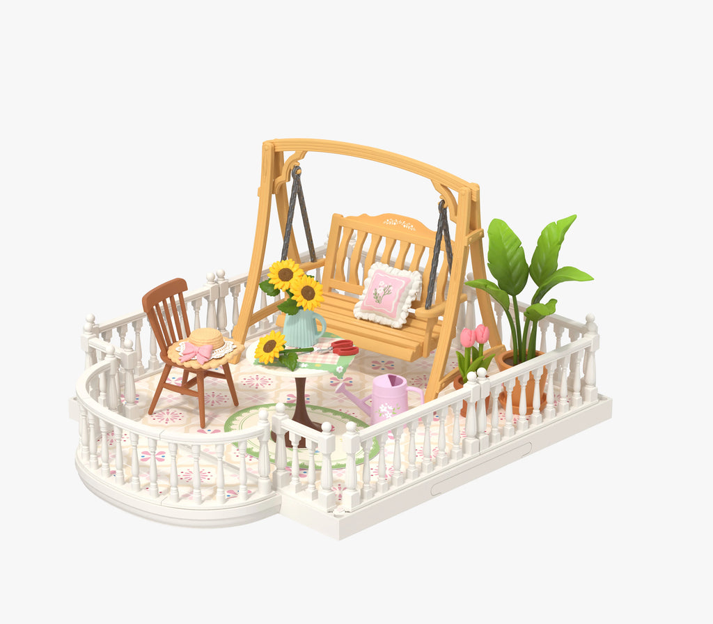 Robotime 3D Puzzle Miniature Pink Bedroom DIY Model Kit