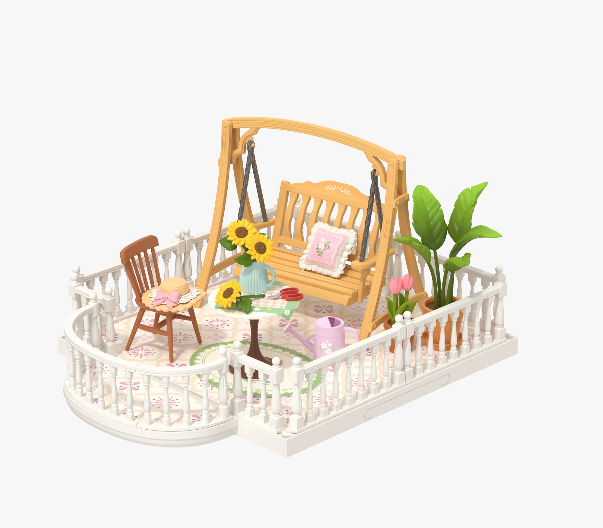 Robotime 3D Puzzle Miniature Pink Bedroom DIY Model Kit