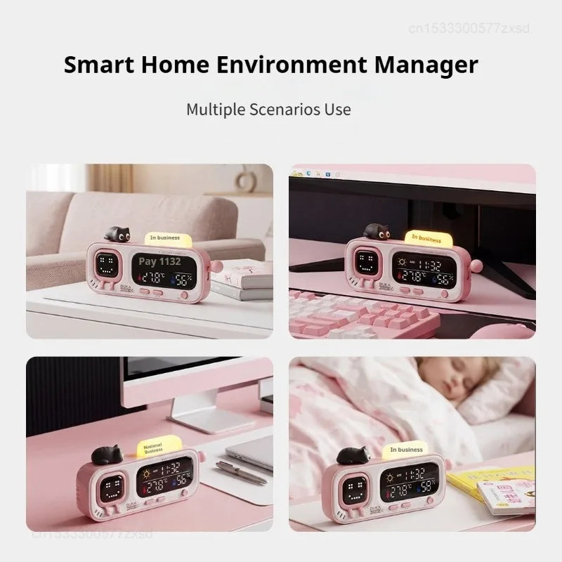 DUKA Smart Temperature & Humidity Clock - Digital Hygrometer & Thermometer