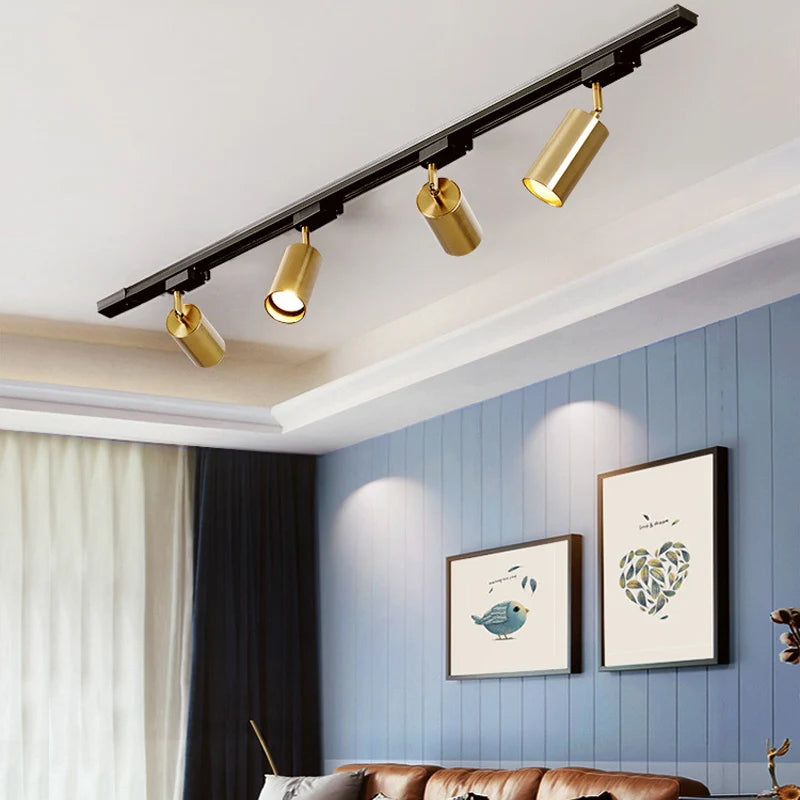 Elegant GU10 LED Track Light Fixture - Contemporary Ceiling Spotlight