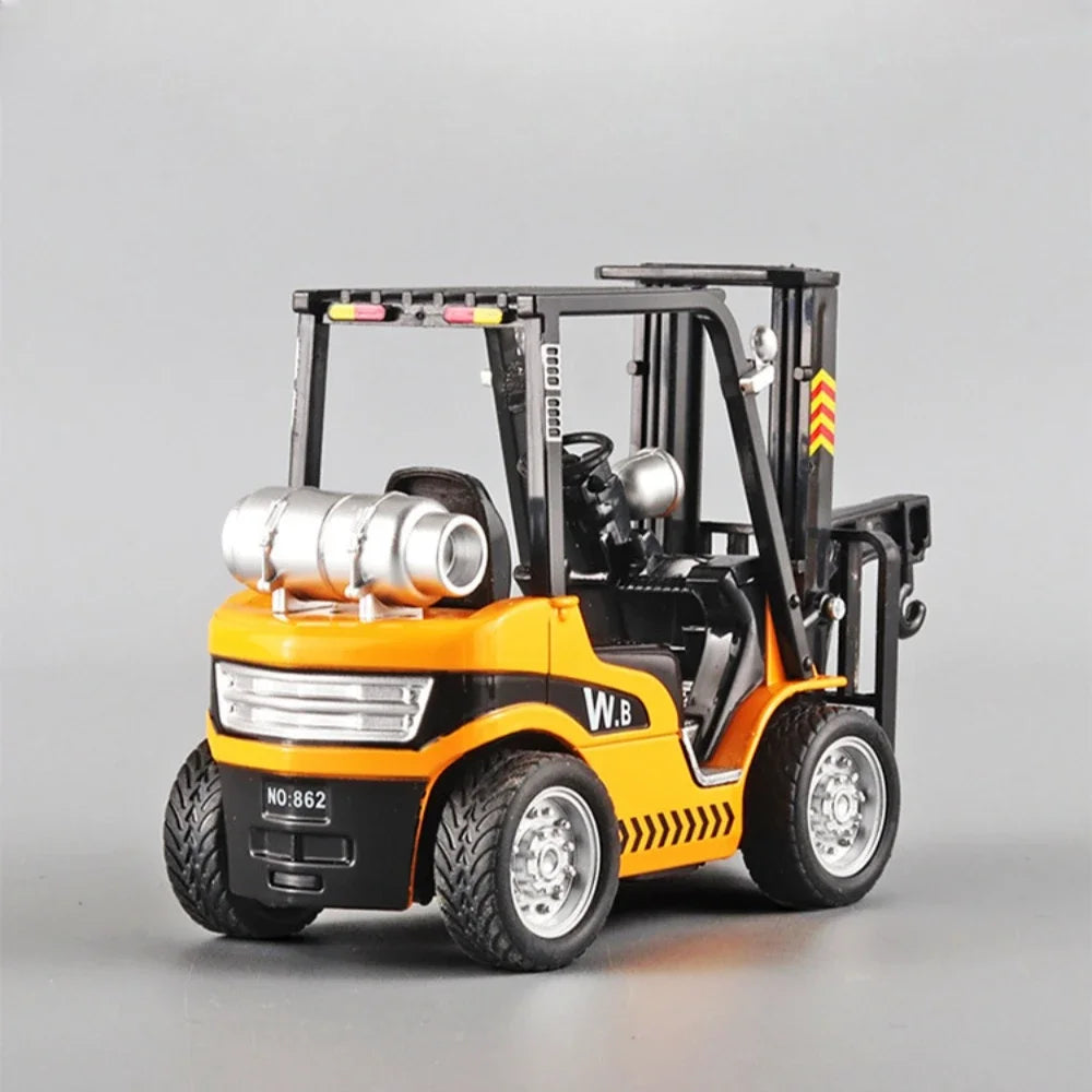 1:24 Diecast Crane Forklift Model with Sound & Light Functions