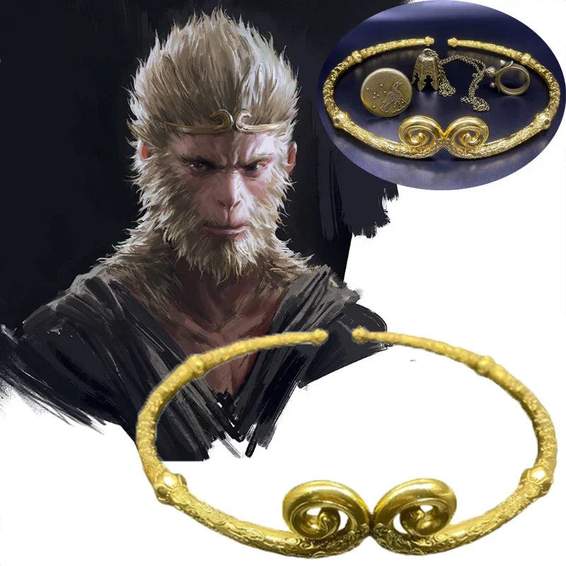 Mythical Wukong Monkey King Ring - Golden Stick Decor Toy