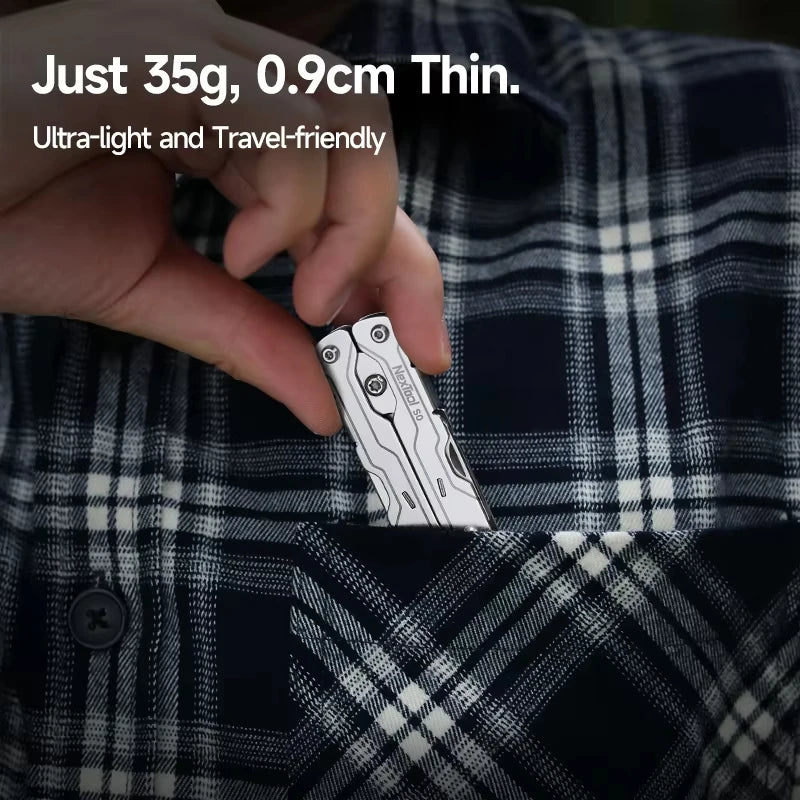NexTool 8-in-1 Mini Sailor Scissors and Multitool - Portable EDC Tool