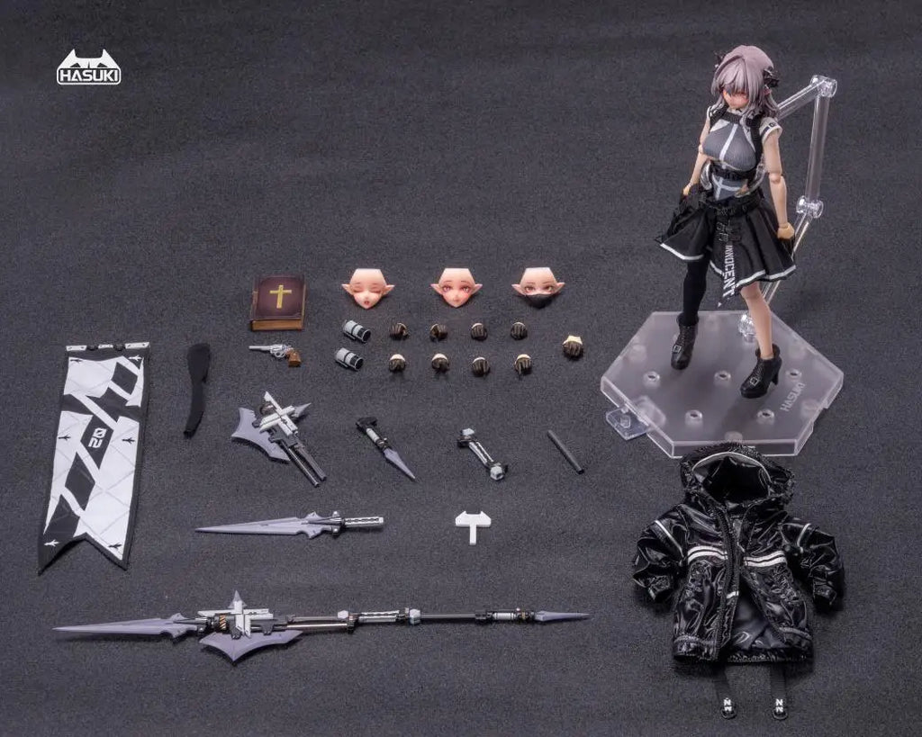 HASUKI PA009 Female Soldier Action Figure - 1/12 Scale, Poseable