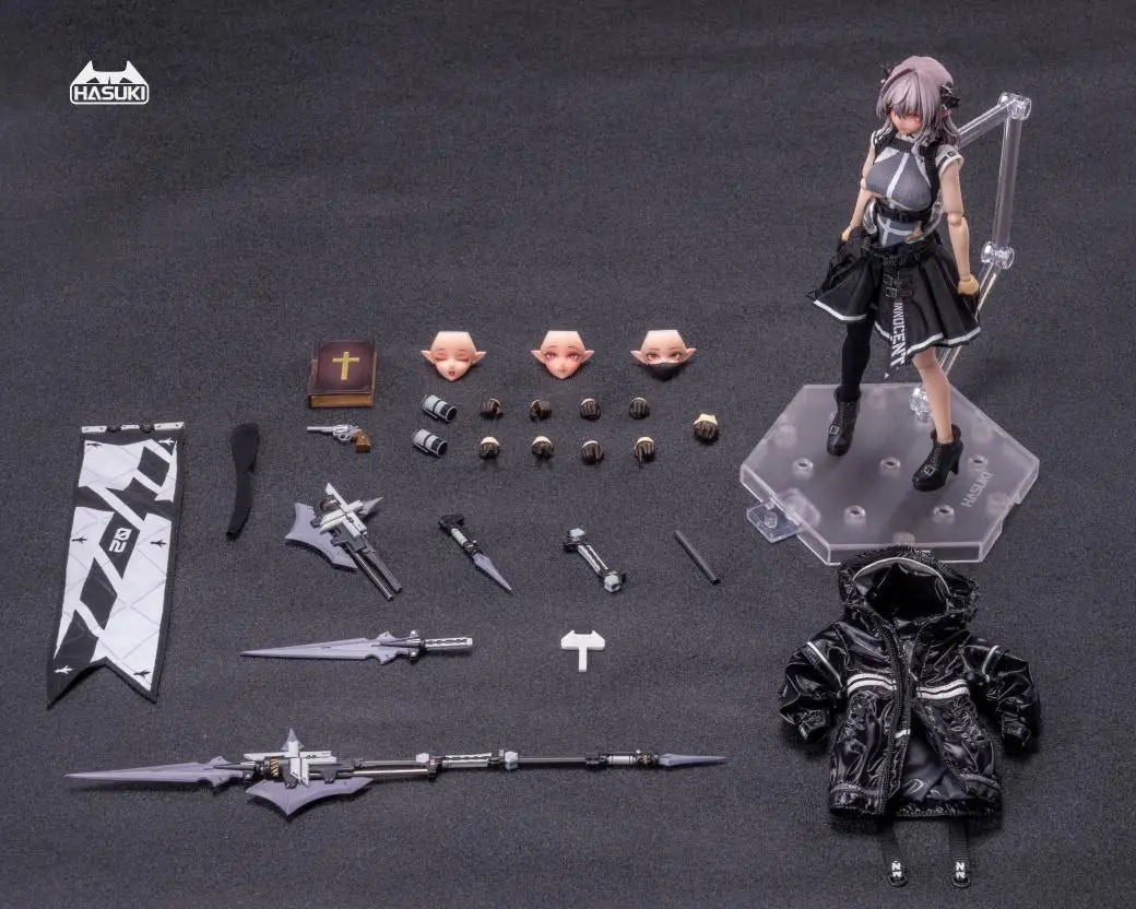 HASUKI PA009 Female Soldier Action Figure - 1/12 Scale, Poseable