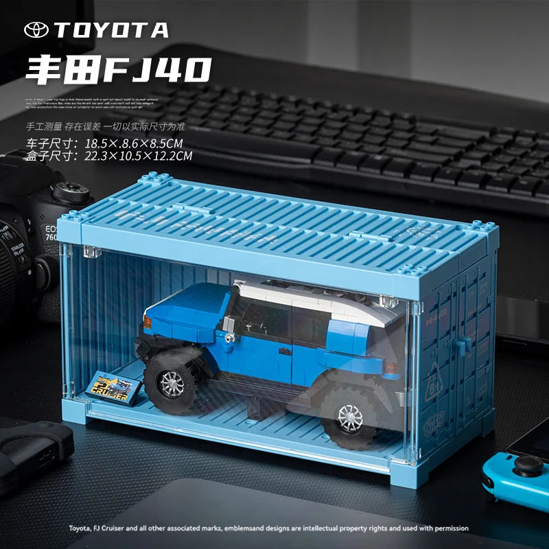 XQ Blue FJ40 Off-Road Vehicle Building Blocks Model Set