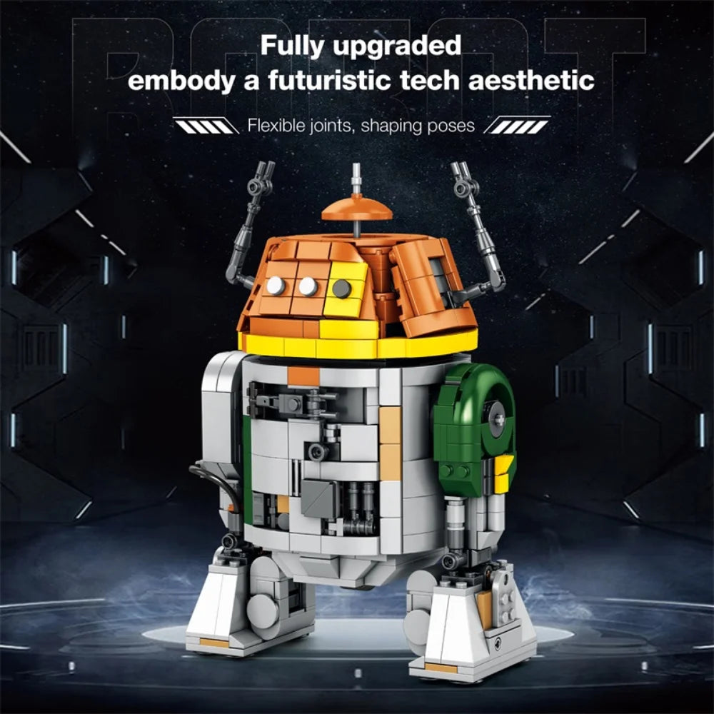 988PCS Block Building Set - C1-10P Chopper Robot Model Toy