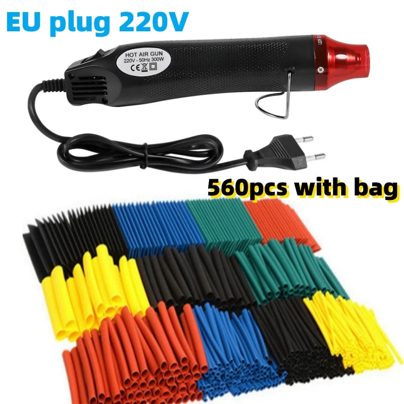 AOKIN 127/164/328/560Pcs Heat Shrink Tubing Kit with Hot Air Gun