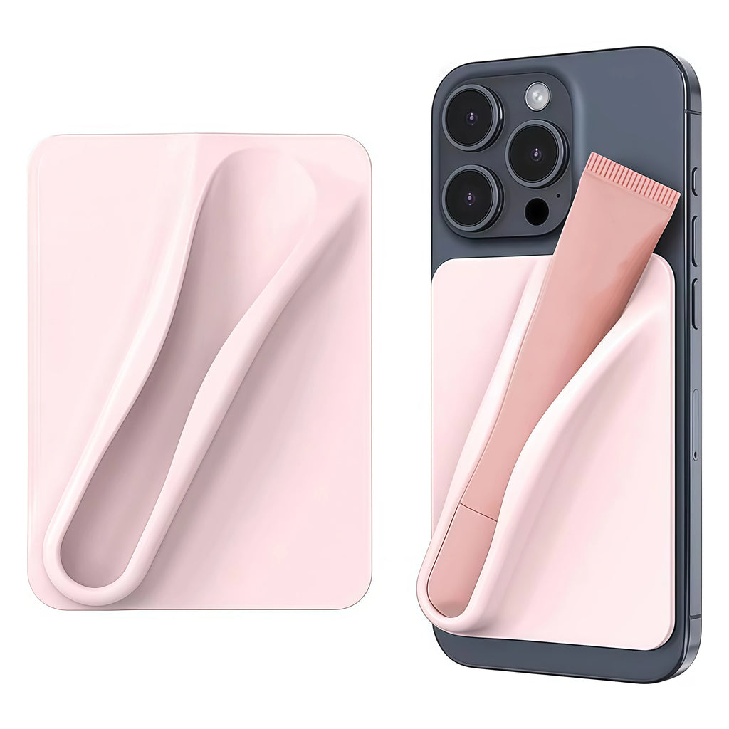 Silicone Lipstick Holder Stand for iPhone 15 & Samsung S24 | Strong Adhesive
