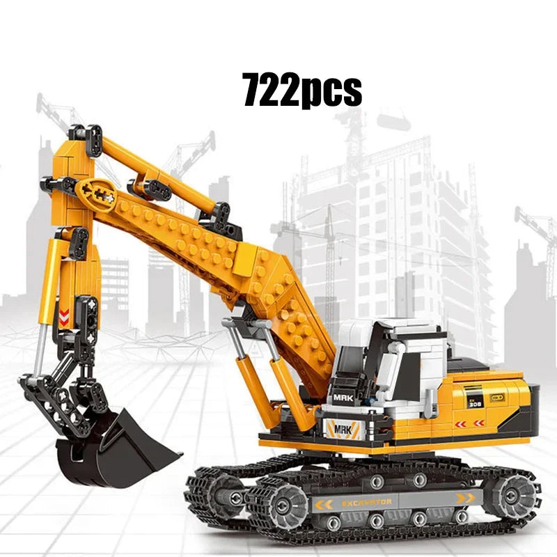 Mitty City MOC Wheel Loader Building Blocks Set - Creative Kids Toy