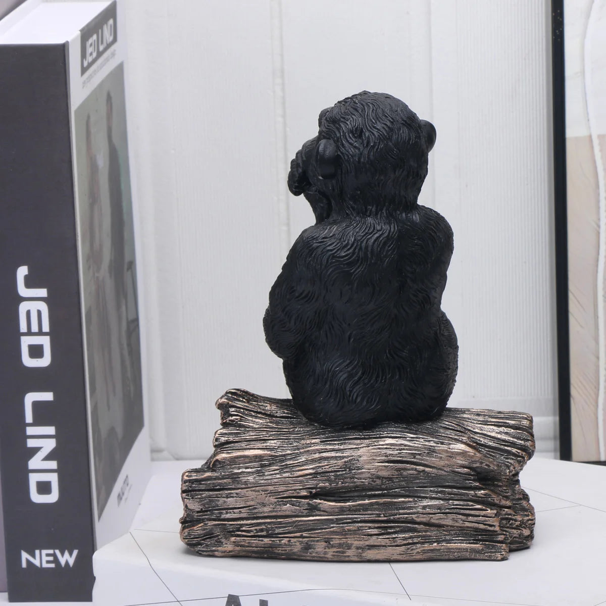 Elegant Resin Thinker Chimpanzees Figurine for Home & Office Decor