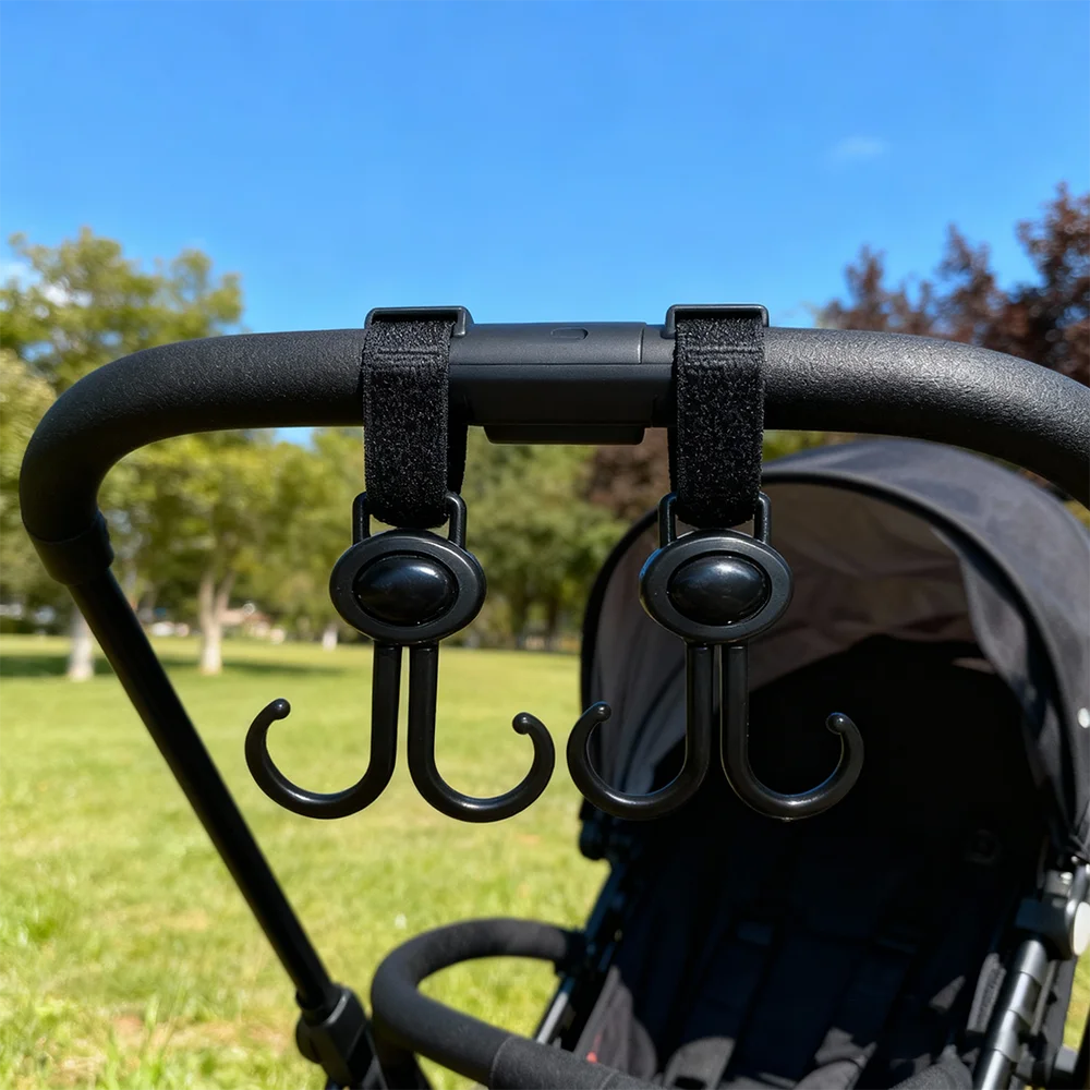 Heavy Duty Universal Stroller Hooks - Organize Your Baby Gear