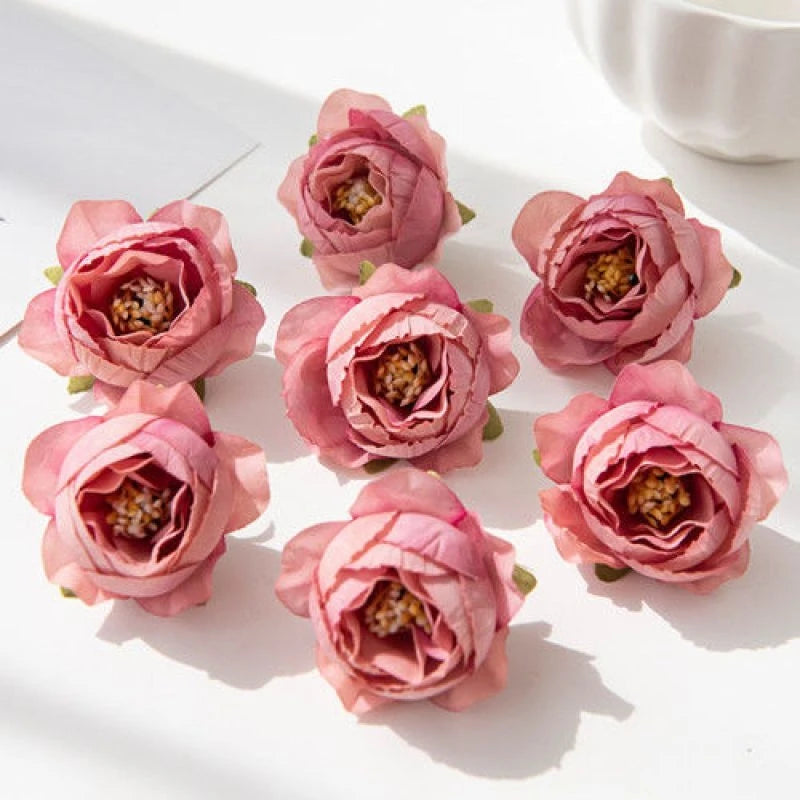 40/80pcs Silk Artificial Roses - Perfect for Weddings & Decor